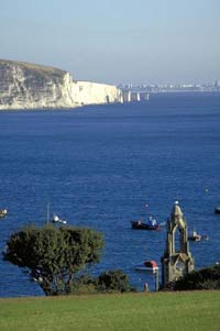 The sea-side town of Swanage