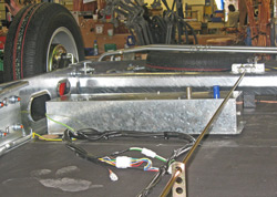 Whale heater fitted under chassis