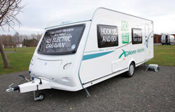 The Xplore Electric touring caravan