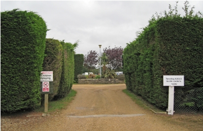 Entrance to the pitches