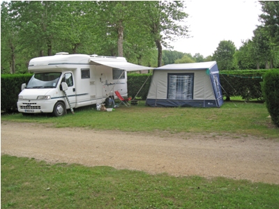 The pitches are big enough to accomodate large motorhomes
