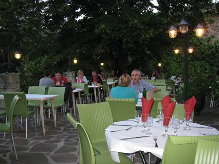 The Dining terrace at Les Ranchisses