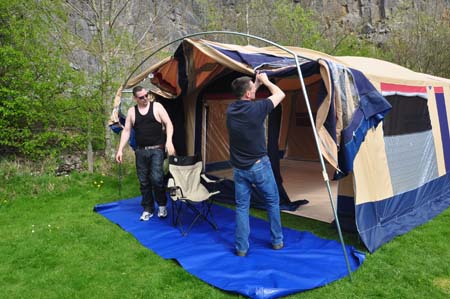 Trigano Galleon Camper set up 5