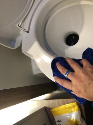 Cleaning motorhome washroom_toilet (1)