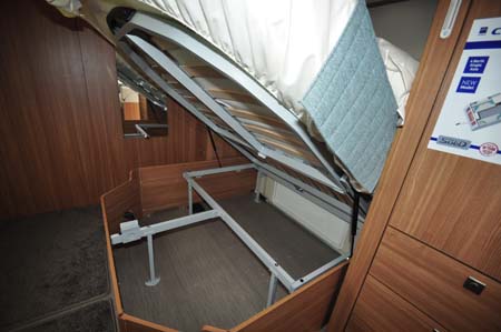 Coachman Laser 650 Under bed storage