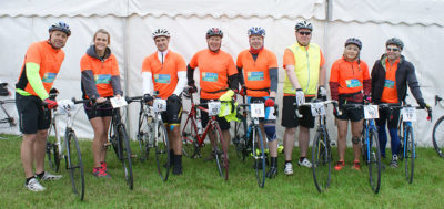 Caravan Guard's Great Yorkshire Bike Ride team