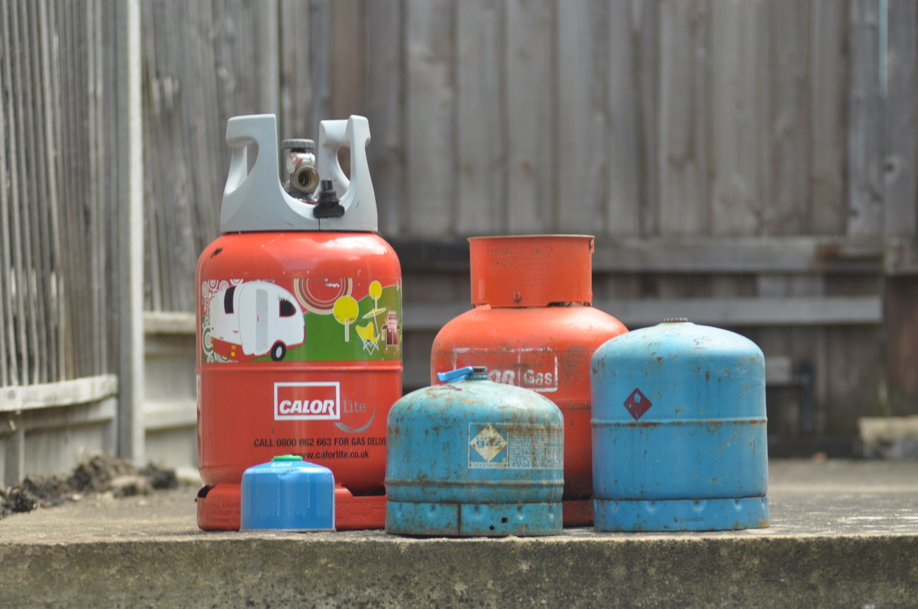 Butane and propane bottled gas for gas heaters, patio gas, bbqs