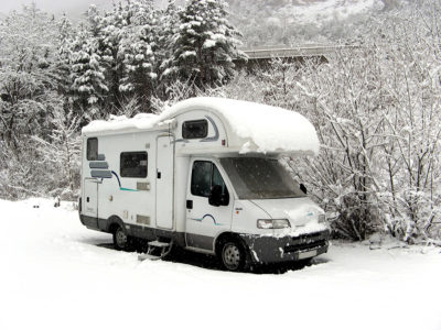 Winter touring in motorhome