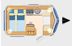 Eriba Touring 310 Edition Floor Plan