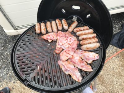 satisfying caravanning sounds_bacon sizzling