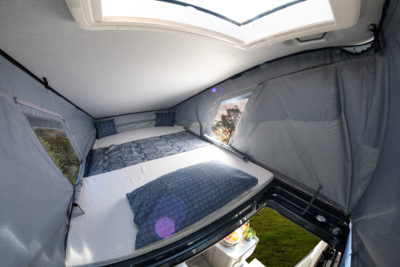 Elddis Autoquest CV80 campervan overcab bed