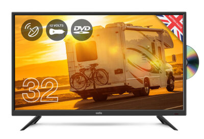 Cello 12v 19” Campervan LED Digital TV with Freeview and Built in DVD