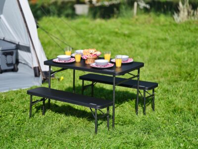 Coleman Pack-Away table and bench set