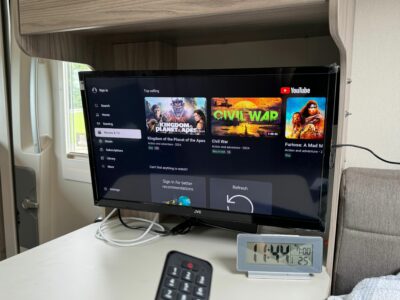 motorhome TV connected to internet