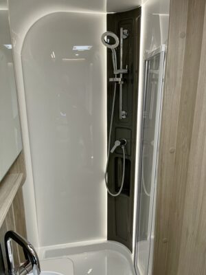 2025 Elddis Crusader Mistral shower cubicle