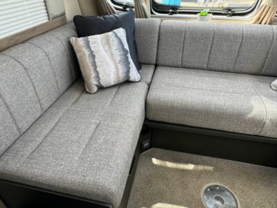 2025 Swift Sprite Quattro MB Exclusive sofa and cushions