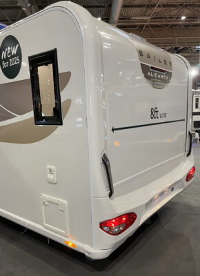 2025 Bailey Alicanto Grande Deluxe Alvor caravan rear