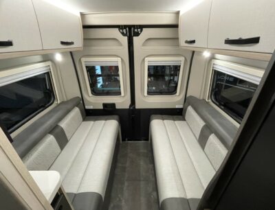 2025 Xplore CV X8 campervan rear lounge